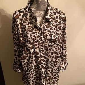 Women’s cheetah print blouse